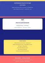 TEST BANK FOR SAT NATIONAL TEST&colon; READING & WRITING&comma; MATHEMATICS&comma; MULTIPLE CHOICE QUESTIONS & STEP-BY-STEP MATH SOLUTIONS &vert; COMPLETE SAT EXAM PREP