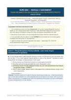 NURS 6003 Module 5 Assignment &ndash; Change Implementation and Management Plan Comprehensive Practice 2026&sol;2027 Edition