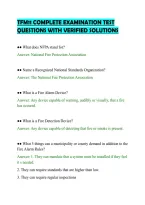 TFM11 COMPLETE EXAMINATION TEST&NewLine;QUESTIONS WITH VERIFIED SOLUTIONS&NewLine;