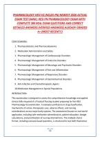 PHARMACOLOGY HESI V2 &lpar;NCLEX-PN&rpar; NEWEST 2026 ACTUAL &NewLine;EXAM TEST BANK&vert; HESI PN PHARMACOLOGY EXAM WITH &NewLine;COMPLETE 300 REAL EXAM QUESTIONS AND CORRECT &NewLine;DETAILED ANSWERS &lpar;VERIFIED ANSWERS&rpar; ALREADY GRADED &NewLine;A&plus; &lpar;MOST RECENT&excl;&excl;&rpar; 
