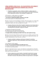 CPHQ CERTIFICATION EXAM &ndash; EXAM QUESTIONS AND CORRECT &NewLine;ANSWERS WITH RATIONALES &vert; 2026&sol;2027 Q&A &vert; INSTANT &NewLine;DOWNLOAD PDF
