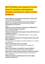NFPA 99 Medical Gas Systems Practice Exam for Installers and Inspectors Questions and Answers