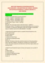 WGU D102 FINANCIAL ACCOUNTING PRACTICE EXAM 2026&sol;2027 &vert; 300 QUESTIONS AND CORRECT ANSWERS WITH DETAILED RATIONALES &vert; ALREADY GRADED A&plus; &vert;  &NewLine;100&percnt; VERIFIED