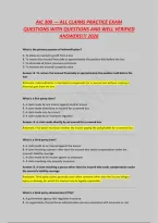 AIC 300 &mdash; ALL CLAIMS PRACTICE EXAM&NewLine;QUESTIONS WITH QUESTIONS AND WELL VERIFIED&NewLine;ANSWERS&excl;&excl;&excl; 2026