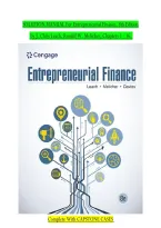 Solution Manual for Entrepreneurial Finance 8th Edition by J&period; Chris Leach&comma; Ronald W&period; Melicher & Shaun William Davies &vert; Chapters 1&ndash;16 &vert; ISBN 9798214057149