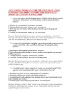 ANCC NURSING INFORMATICS CERTIFICATION EXAM &ndash; EXAM &NewLine;QUESTIONS AND CORRECT ANSWERS WITH RATIONALES &vert; &NewLine;2026&sol;2027 Q&A &vert; INSTANT DOWNLOAD PDF