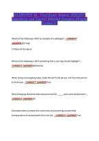 HAZWOPER 40 - Final Exam Newest 2026&sol;2027 &NewLine;Questions and Correct Detailed Answers Already &NewLine;Graded A&plus; 