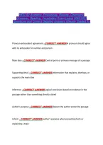 HESI A2 Anatomy&comma; Physiology&comma; Biology&comma; Chemistry&comma; &NewLine;Grammar&comma; Reading&comma; Vocabulary Exam Latest 2026&sol;2027 &NewLine;Questions and Correct Detailed Answers Already Graded A&plus; 