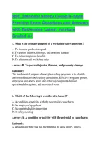 NSC &lpar;National Safety Council&rpar;&ndash;Style Practice Exam Questions and Answers with Rationales Latest versions Graded A&plus;