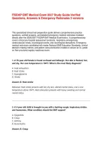 FISDAP EMT Medical Exam 2026&sol;2027 Study Guide&colon; Verified Questions&comma; Answers & Emergency Rationales