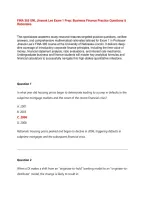 FINA 365 UNL Jinsook Lee Exam 1 Prep&colon; Business Finance Practice Questions & Rationales