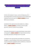 Texas Mold Assessment Consultant Exam 2026&sol;2027 &NewLine;Questions and Correct Detailed Answers Already &NewLine;Graded A&plus; Texas Mold Assessment Consultant Exam 2026&sol;2027 &NewLine;Questions and Correct Detailed Answers Already &NewLine;Graded A&plus; 