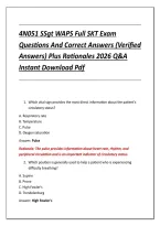 4N051 SSgt WAPS Full SKT Exam &NewLine;Questions And Correct Answers &lpar;Verified &NewLine;Answers&rpar; Plus Rationales 2026 Q&A &NewLine;Instant Download Pdf 