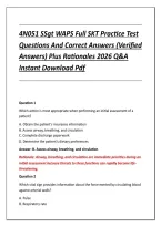 4N051 SSgt WAPS Full SKT Practice Test &NewLine;Questions And Correct Answers &lpar;Verified &NewLine;Answers&rpar; Plus Rationales 2026 Q&A &NewLine;Instant Download Pdf 