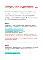 ATI Med-Surg 2 Exam 2 Prep&colon; Medical-Surgical Nursing Practice Questions & Clinical Rationales
