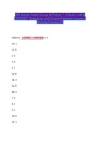 NIH Stroke Scale Group B Patient 1-6 Exam Latest &NewLine;2026&sol;2027 Questions and Correct Detailed Answers &NewLine;Already Graded A&plus; 