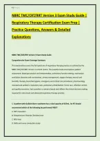 NBRC TMC&sol;CRT&sol;RRT Version 3 Exam Study Guide &vert; Respiratory Therapy Certification Exam Prep &vert; Practice Questions&comma; Answers & Detailed Explanations