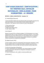 CDIP EXAM 2026&sol;2027 &vert; CERTIFICATION &vert; 100 VERIFIED Q&A &vert; DETAILED RATIONALES &vert; NGN-ALIGNED &vert; PASS GUARANTEED &ndash; A&plus; GRADED&NewLine;