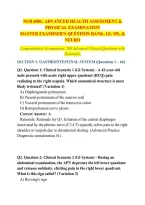 Exam Questions NUR 6001 &vert; GI&sol;MS&sol;Neuro PE &vert; 2026&sol;27