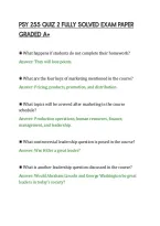 Psy 255 Quiz 2 Fully Solved Exam Paper&NewLine;Graded A&plus;