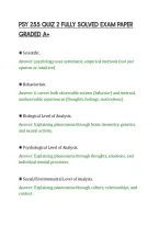 Psy 255 Quiz 2 Fully Solved Exam Paper&NewLine;Graded A&plus;