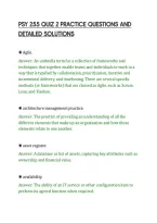 Psy 255 Quiz 2 Practice Questions And&NewLine;Detailed Solutions