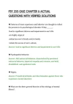 Psy 255 Quiz Chapter 6 Actual&NewLine;Questions With Verified Solutions