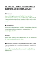 Psy 255 Quiz Chapter 6 Comprehensive&NewLine;Questions And Correct Answers&NewLine;