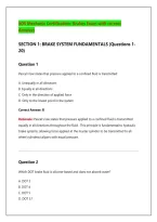 SOS Mechanic Certification Brakes Exam Study Guide 2026 &vert; 150 Q&As with Rationales &vert; Hydraulics&comma; Disc & Drum Brakes&comma; ABS&comma; Diagnosis