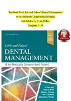 Test Bank For Little and Falace's Dental Management &NewLine;of the Medically Compromised Patient&comma;&NewLine;10thEdition by Craig Miller&comma; &NewLine;Chapters 1 - 30