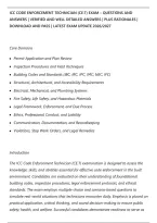 Icc Code Enforcement Technician &lpar;Ce&period;t&rpar; Exam &ndash; Questions And&NewLine;Answers &vert; Verified And Well Detailed Answers &vert; Plus Rationales &vert;&NewLine;Download And Pass &vert; Latest Exam Update 2026&sol;2027