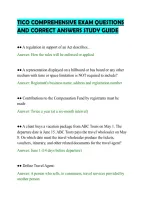 Tico Comprehensive Exam Questions&NewLine;And Correct Answers Study Guide