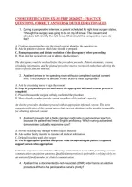 Cnor Certification Exam Prep 2026&sol;2027 &ndash; Practice &NewLine;Questions&comma; Correct Answers & Detailed Rationales