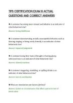 Tips Certification Exam 8 Actual&NewLine;Questions And Correct Answers