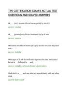 Tips Certification Exam 8 Actual Test&NewLine;Questions And Solved Answers&NewLine;