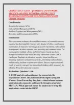Comptia Cysa&plus; Exam &ndash; Questions And Answers &vert; &NewLine;Verified And Well Detailed Answers &vert; Plus &NewLine;Rationales &vert; Download And Pass &vert; Latest Exam &NewLine;Update 2026&sol;2027 