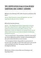 Tips Certification Exam 8 Exam Review&NewLine;Questions And Correct Answers&NewLine;