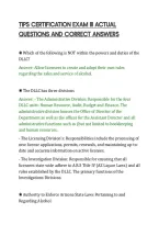 Tips Certification Exam Iii Actual&NewLine;Questions And Correct Answers