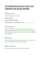 Tips Certification Exam Iii Actual Test&NewLine;Questions And Solved Answers