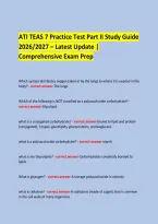  &NewLine;ATI TEAS 7 Practice Test Part II Study Guide &NewLine;2026&sol;2027 &ndash; Latest Update &vert; Comprehensive Exam Prep &NewLine;