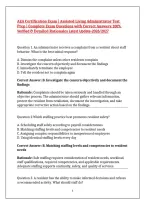 AEA Certification Exam &vert; Assisted Living Administrator Test Prep &vert; Complete Exam Questions with Correct Answers 100&percnt; Verified & Detailed Rationales Latest Update-2026&sol;2027&NewLine;