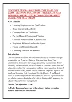 Tennessee Funeral Directors State Board Law &NewLine;Exam &ndash; Questions And Answers &vert; Verified And Well &NewLine;Detailed Answers &vert; Plus Rationales &vert; Guaranteed &NewLine;Pass &vert; Latest Exam Update