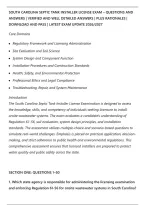 South Carolina Septic Tank Installer License Exam &ndash; Questions And&NewLine;Answers &vert; Verified And Well Detailed Answers &vert; Plus Rationales &vert;&NewLine;Download And Pass &vert; Latest Exam Update 2026&sol;2027
