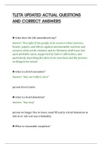 Tleta Updated Actual Questions&NewLine;And Correct Answers
