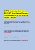  &NewLine;EVITP Comprehensive Exam Prep &NewLine;2026&sol;2027 &ndash; Latest Update &vert; Complete Practice Questions&comma; Verified Answers & Detailed Rationales &NewLine;