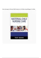 Davis Advantage Maternal Child Nursing Care 3rd Edition&NewLine;Meredith Scannell Nursing Test Bank&NewLine;Maternal Child Nursing Care 3rd Edition Test Bank&NewLine;Davis Advantage Maternal Nursing