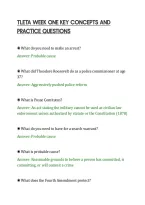 Tleta Week One Key Concepts And&NewLine;Practice Questions
