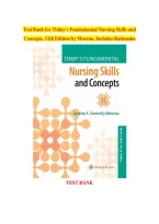 Timby&rsquo;s Fundamental Nursing Skills and Concepts 12th Edition by Moreno Test Bank