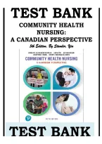 Test Bank for Community Health Nursing&colon; A Canadian Perspective 5th Edition by Stamler & Yiu All Chapters &vert; Study Guide&comma; Practice Questions & Exam Review 2026&sol;2027