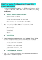PALS Final Review Test Bank 2026 &vert; Latest Update &vert; Comprehensive Pediatric Advanced Life Support Exam Prep &vert; Questions & Answers with Rationales &vert; Respiratory Emergencies&comma; Shock&comma; Arrhythmias & Cardiac Arrest